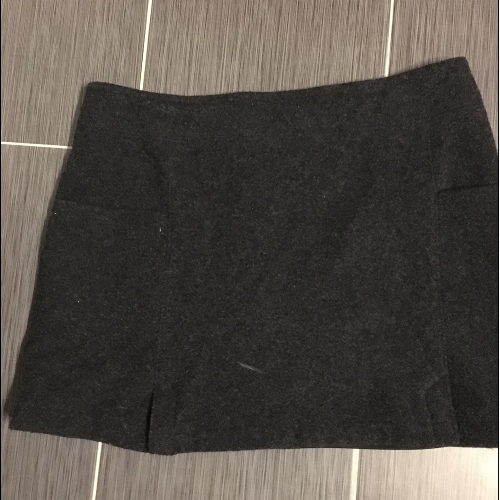 Woolrich sz 14 heather grey pocket skirt